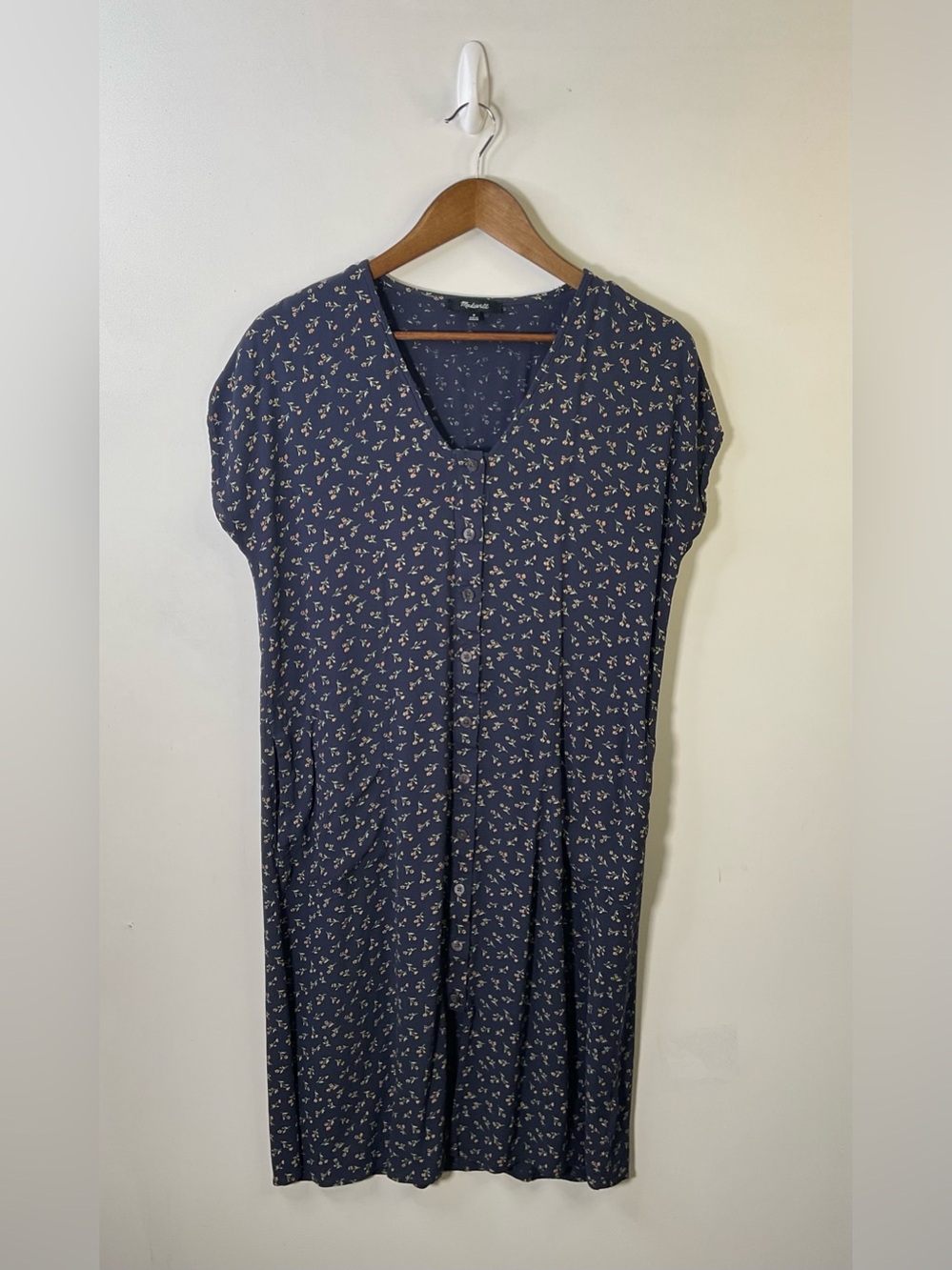 Madewell Easy Midi Dressing Spring Fling Dress Size Medium